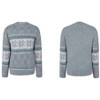 Womens Pullover Sweater Turtleneck Snowflakes Sweater Christmas Sweater Ribbed Knit Long Sleeve Sweater - 4 of 4