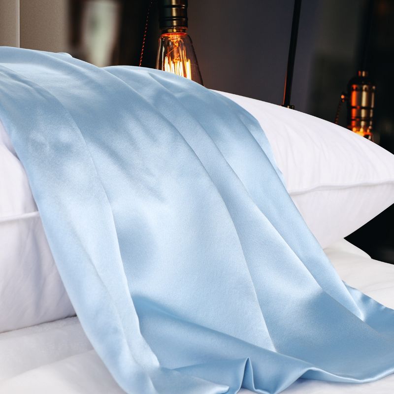 PiccoCasa 100% Silk Fabric Soft Smooth Washable Pillowcases 1 Pc, 4 of 5
