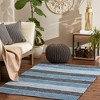 Design Imports Denim Color Block Cotton Chindi Rug 4X6Ft - 2 of 4