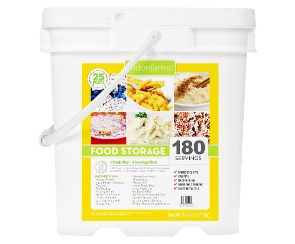 Lindon Farms Emergency Food 180-Serving Meal Solution Food Storage Pail