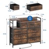 Whizmax Dresser for Bedroom with 9 Drawer, TV Stand with Charging Station, Fabric Chest of Drawers for Bedroom Dresser for Modern Design - 2 of 4