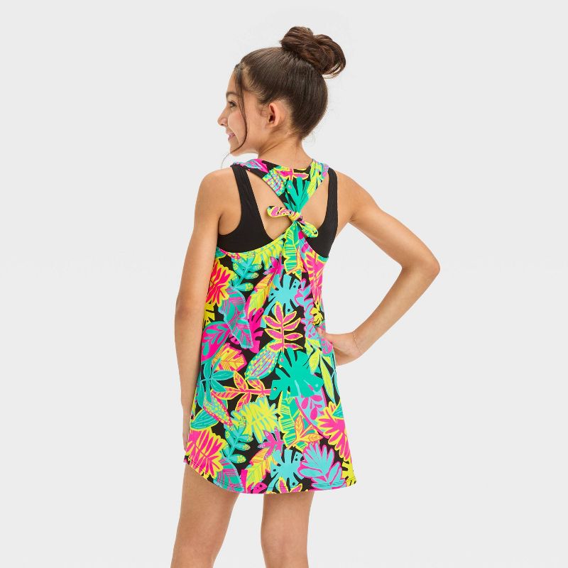 Girls&#39; Floral Printed Cover Up Dress - Cat &#38; Jack&#8482;, 2 of 4