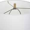 Uttermost Trentino Emerald Green Table Lamp – 28"H Mid-Century Modern Glass Base with Brass Accents & Linen Shade - 4 of 4