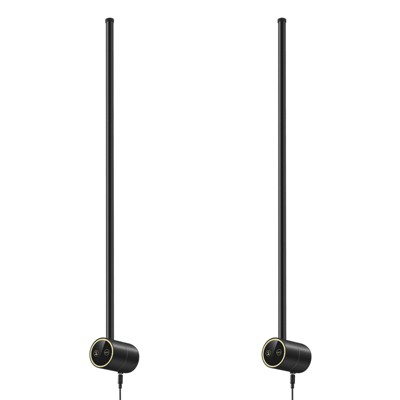 POWLIG 23.62in - LED Lights Plug-in Wall Sconces Lighting Fixtures for Atmosphere with Memory Function (Set of 2)