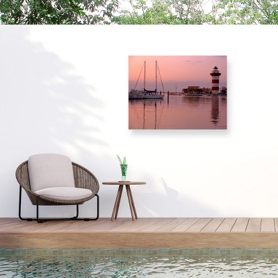 Trademark Fine Art - "Harbortown" Outdoor Canvas