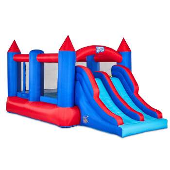 Sunny & Fun Inflatable Bounce House, Dual Slide Bouncy Castle