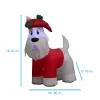 Holiday Living 3.5-ft Lighted Plaid Scottie Dog Christmas Inflatable - 3 of 4