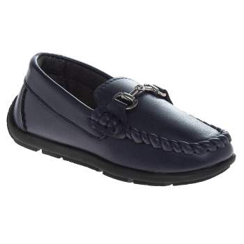 Coxist Kids Slip On Loafers Moccasin Boat Dress Shoes For Boys Girls And  Toddlers In Light Blue Size 8 : Target