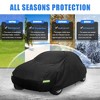 Unique Bargains Waterproof Outdoor Full Car Cover for Volkswagen Beetle 1960-1980 Black - 2 of 4