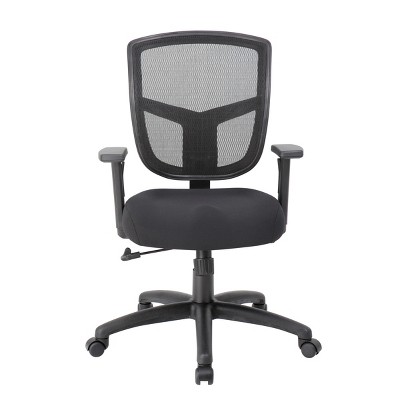 Black Mesh Adjustable Task Chair with Synchro-Tilt