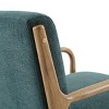 NicBex Accent Chair Upholstery Wood Frame Arm Chair Lounge Chair Reading Chair Comfy Chair, Teal - 2 of 4