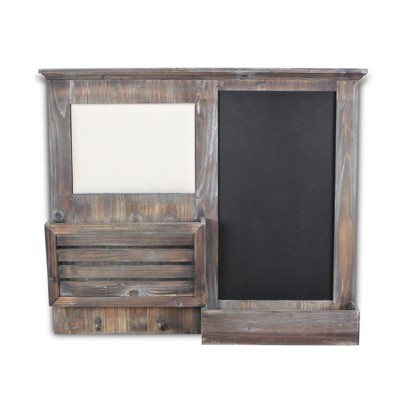 Cheung's Linden Wooden Pincushion Chalkboard Organizer Board