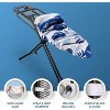 Bartnelli 43"x13" Patent Ironing Board Cover and Pad, 2 Looped Straps, Floral Blue - 4 of 4