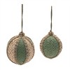 Woven Bamboo Ball Ornament (Set of 4) - 3 of 4
