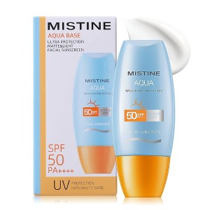 MISTINE Aqua Base Ultra Protection Matte & Light Facial Sunscreen Pro SPF50 PA ++++ [60ml] Sensitive Skin Sun Protection - 1 of 4