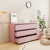 Accent Cabinet Modern with 6 Drawers and Recessed Handles for Bedroom 47.24in Wide-3irtyhousy - 2 of 4