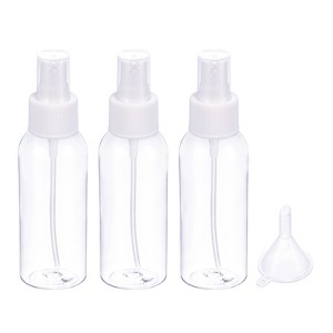 Unique Bargains Refillable Cosmetic Plastic Travel Spray Bottles with Funnel 3 Pcs - 1 of 4