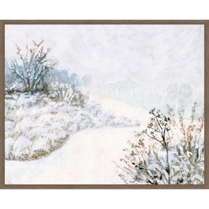 Amanti Art Frozen River Study II by Victoria Borges Canvas Wall Art Print Framed 28-in. W x 23-in. H. - 1 of 4