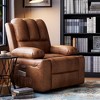 coucheta Electric Recliner Chair with Rocking and Massage Features, PU Leather, Adjustable Recliner - 3 of 4