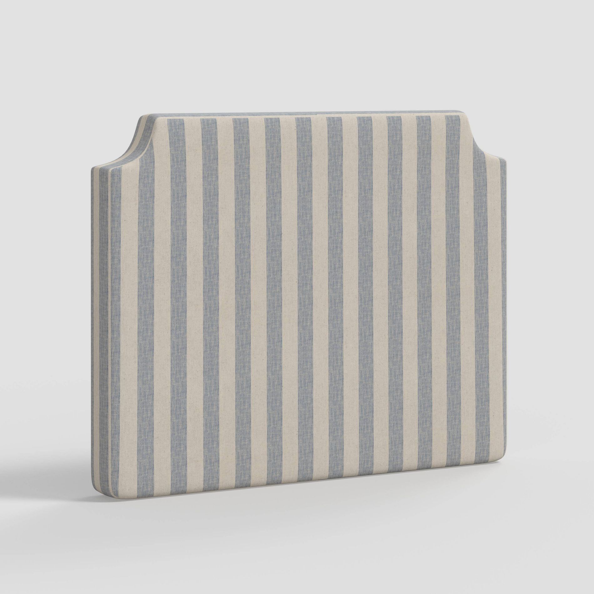 Twin Molly Notched Stick-on-the-Wall Dorm Headboard Malcolm Striped Blue - Threshold™