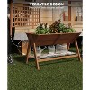 52x30x54In Elevated Garden Bed with Legs, Tall Wooden Planter Box with Climbing Trellis, Outdoor Standing Raised Bed - 3 of 4