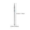 Unique Bargains Emery Nail Drill Bits Set for Acrylic Nails 3/32 Inch Nail Art Tools 44.2mm Length Blue 10Pcs - 4 of 4
