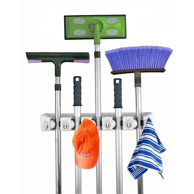 Homeitusa Broom And Mop Holder Rack - Off White