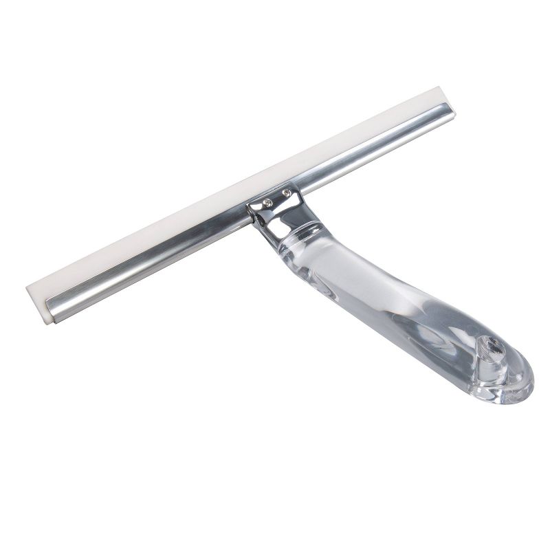 Shower Squeegee with Clear Acrylic Handle Stainless Steel - Bath Bliss, 3 of 9