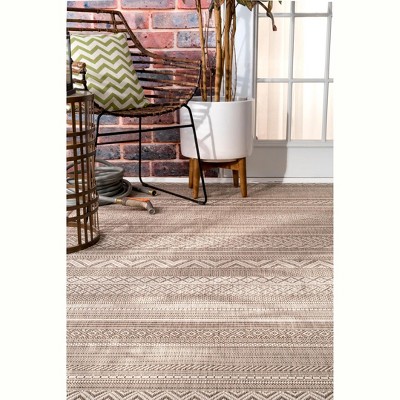 Erlinda Beige 3' x 5' Synthetic Outdoor Area Rug