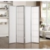 NicBex 4-Panel Room Divider Folding Fabric Privacy Screen with Paper-Looking Partition for Home & Office - 3 of 4
