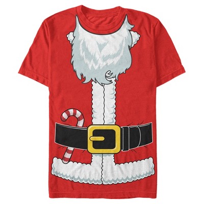 Men's Lost Gods Santa Costume T-shirt - Red - Small : Target