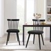 Bekrvio Windsor Dining Chair-Farmhouse Solid Wood Spindle Back Side Chair Mid-Century Modern Black Armless Kitchen Chair for Dining Room Restaurant - 3 of 4