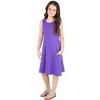 24seven Comfort Apparel Girls Sleeveless Pocket Swing Dress - 2 of 4