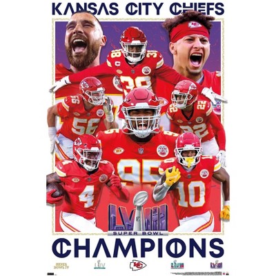 NFL Kansas City Chiefs - Logo 21 Wall Poster with Push Pins, 22.375 x 34  