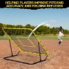 PLAYAPUT Baseball Rebounder Net - 4x4.5FT Pitchback Net for Pitching and Fielding Training, Adjustable Angle, Yellow and Black - 3 of 4