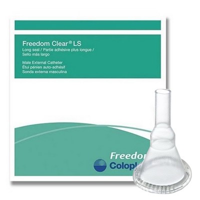 Freedom Clear LS Silicone Male External Catheter Small 100 per Box
