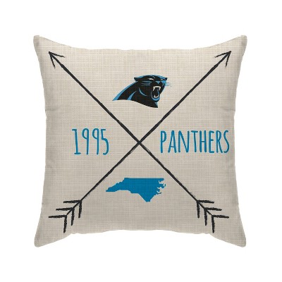 NFL Carolina Panthers Cross Arrow Decorative Throw Pillow