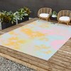 SunshineCanteen gentle flowers Outdoor Rug - Deny Designs - 3 of 4