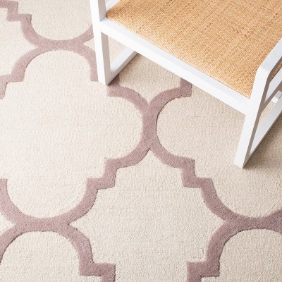 Hand-Tufted Beige/Ivory Wool 6' x 9' Area Rug