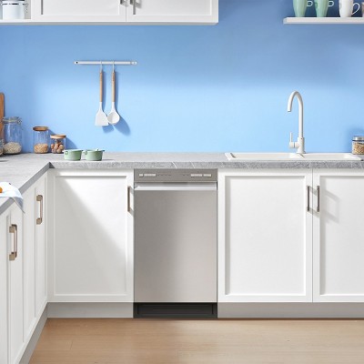 Midea Stainless Steel 18" Built-in Dishwasher with 8 Place Settings