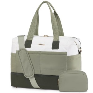 Travel Duffle Bag, Women's Personal Item Travel Bag with Shoe Compartment and Toiletry Bag - 1 of 4