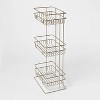 3 Tier Round Wire Shower Storage Tower Silver - Made by Design