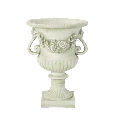 Syemin Outdoor Planters with Special Design, Novely Flower Planter Pot for Garden, Courtyard, Patio, Beige，17.3"*17.3"*24"