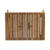 Kyoto 6pc Outdoor Acacia Wood Chaise Lounge Set with Cushions: Weather-Resistant, UV-Resistant - Christopher Knight Home - 4 of 4