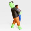 Adult Frankenstein Pick Me Up Halloween Costume Inflatable Suits - Hyde and EEK! Boutique™ One Size Fits Most - 2 of 3