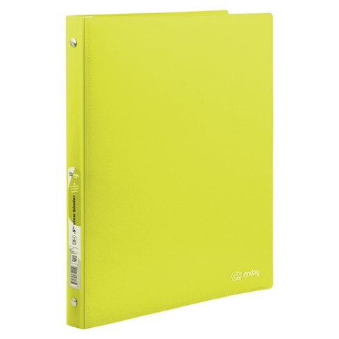 frequentie Oordeel chrysant Enday 0.5" Matte Bright Color Poly 3-ring Binder, Green : Target