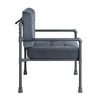 Velvet Accent Chair with Memory Foam Seat, Accent Pillow and KD Design for Living Room - 4 of 4