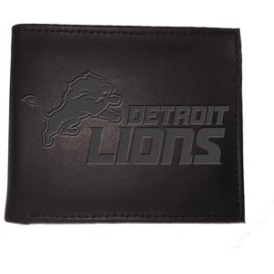 Evergreen Detroit Lions Bi Fold Leather Wallet - 1 of 2