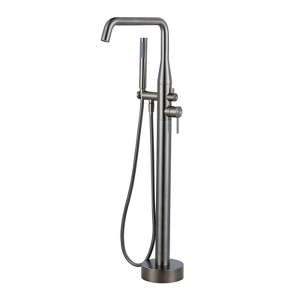 WOWOW Single Handle Freestanding Tub Faucet with Hand Shower in Oil Rubbed Bronze - 1 of 4