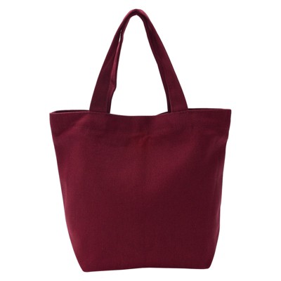 Unique Bargains Cotton Sturdy Reusable Mini Lunch Canvas Tote Bag with Handles 1 Pc